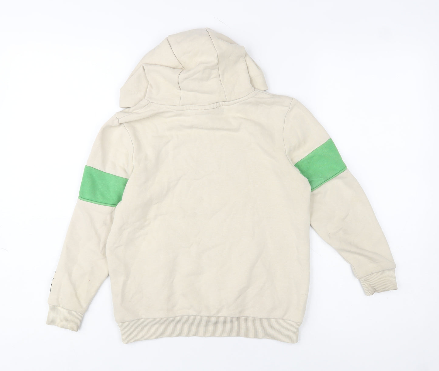 George Boys Beige Minecraft Creeper Hoodie 7-8 Years Pullover Cotton Blend