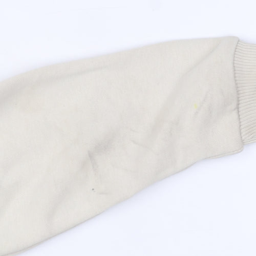 George Boys Beige Minecraft Creeper Hoodie 7-8 Years Pullover Cotton Blend