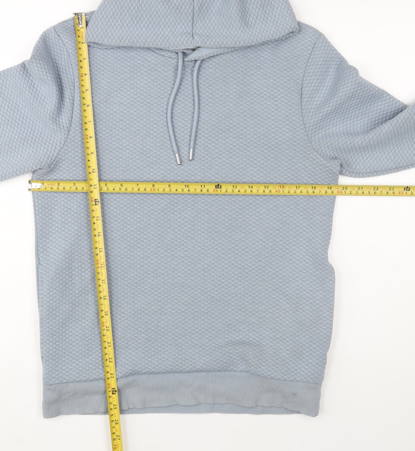 Next Women’s Blue Quilted Pullover Hoodie XS