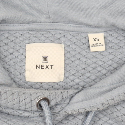 Next Women’s Blue Quilted Pullover Hoodie XS