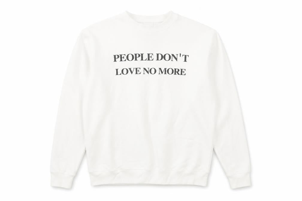 Front view of Independent Trading Company Women White Graphic Pullover Sweatshirt S