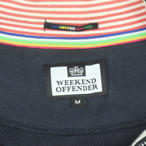 Weekend Offender Men's Blue M Track Jacket Full Zip Cotton