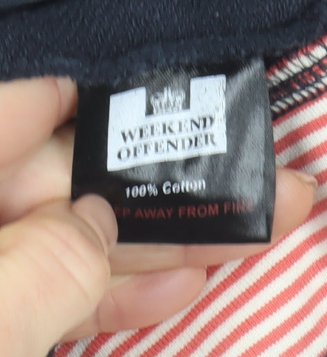 Weekend Offender Men's Blue M Track Jacket Full Zip Cotton