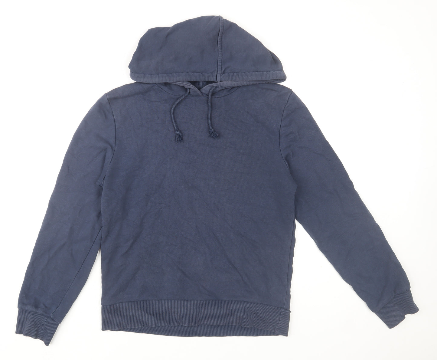 Marks and Spencer Womens Navy Blue Pullover Hoodie Size 8 Cotton Blend