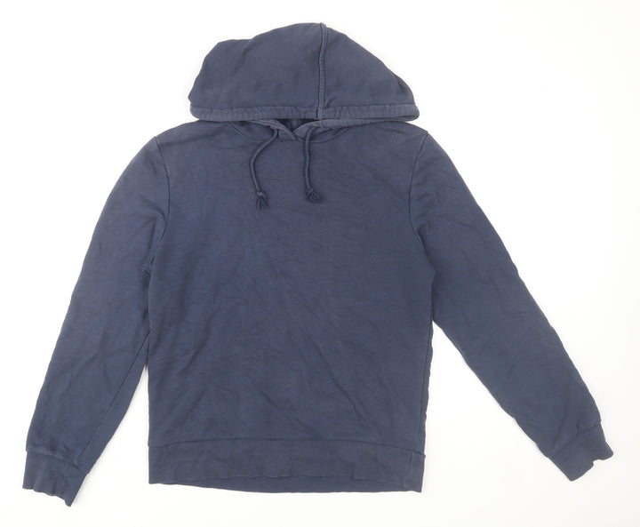 Marks and Spencer Womens Navy Blue Pullover Hoodie Size 8 Cotton Blend