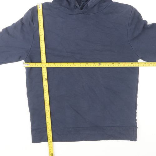 Marks and Spencer Womens Navy Blue Pullover Hoodie Size 8 Cotton Blend