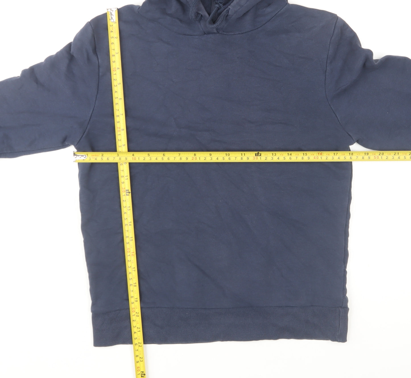 Marks and Spencer Womens Navy Blue Pullover Hoodie Size 8 Cotton Blend