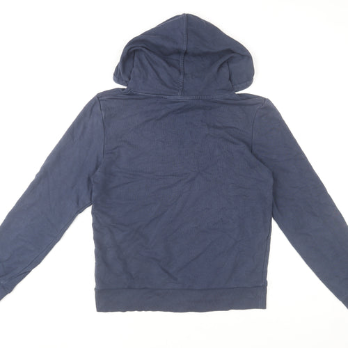 Marks and Spencer Womens Navy Blue Pullover Hoodie Size 8 Cotton Blend