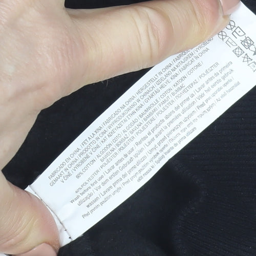 Marvel Spider-Man Boys Black Hoodie 14-15 Years Pullover Graphic Cotton Blend