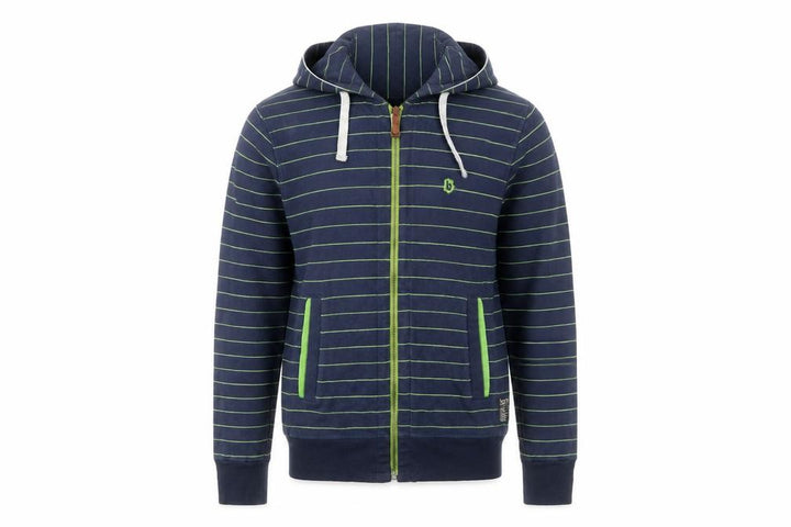 Ted Baker Men's Blue Striped Hoodie Jacket Size L Track Style Full Zip