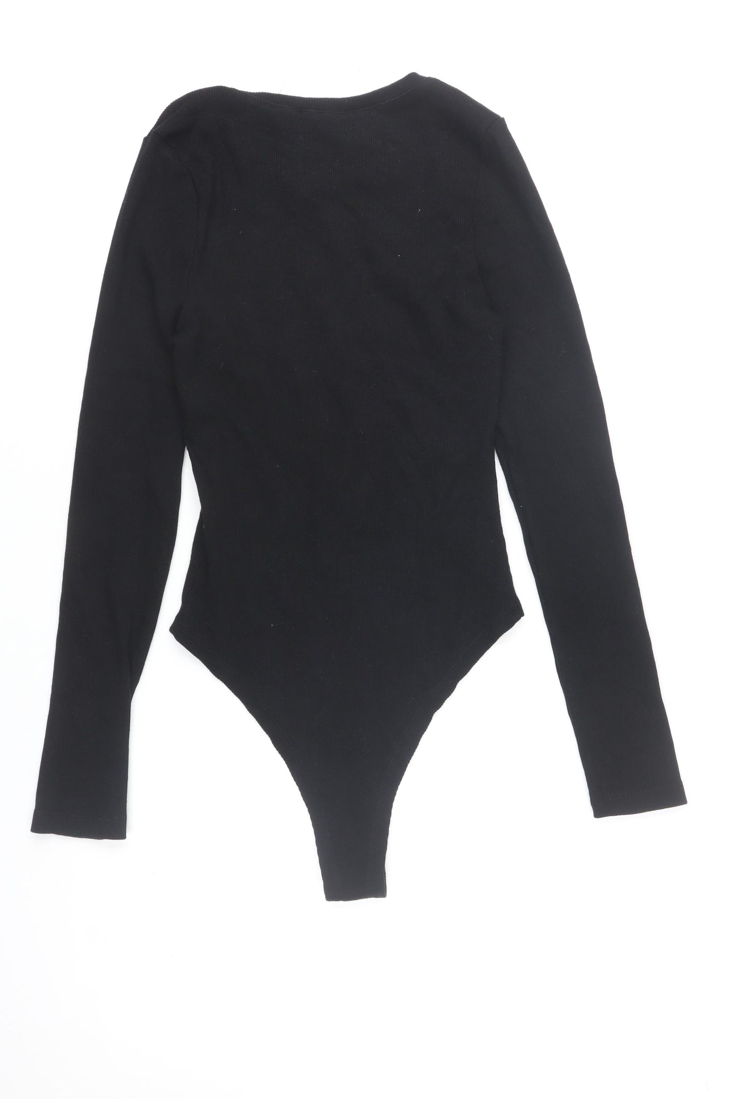 Select Women’s Black Pearl Embellished Long Sleeve Bodysuit Size M