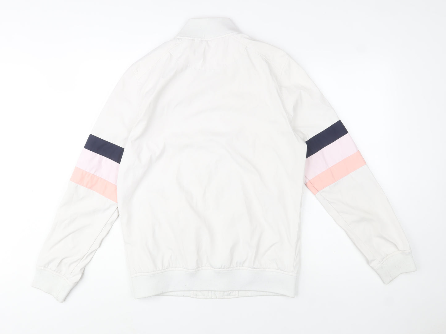 Lyle & Scott Men's White Bomber Jacket M Classic Sports Style