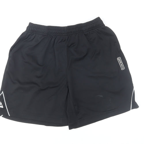 Le Coq Sportif Men's Black Athletic Shorts M Quick Dry Sportswear