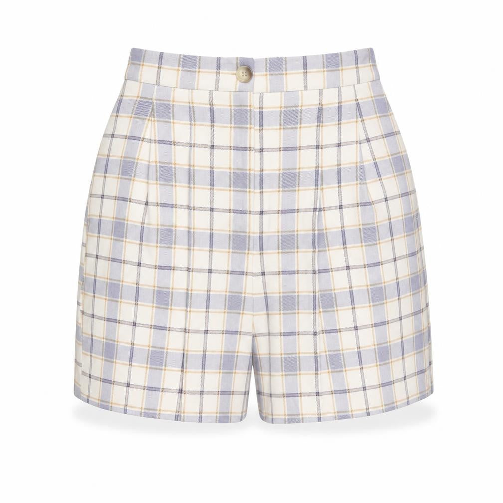 ASOS Women’s Multicoloured Check Chino Shorts Size 6 High Waist