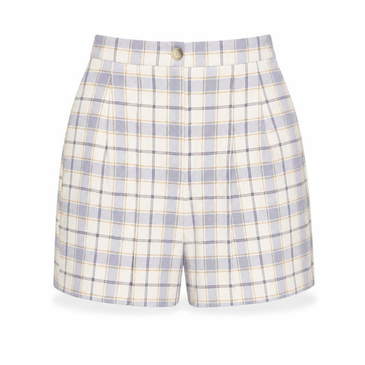 ASOS Women’s Multicoloured Check Chino Shorts Size 6 High Waist