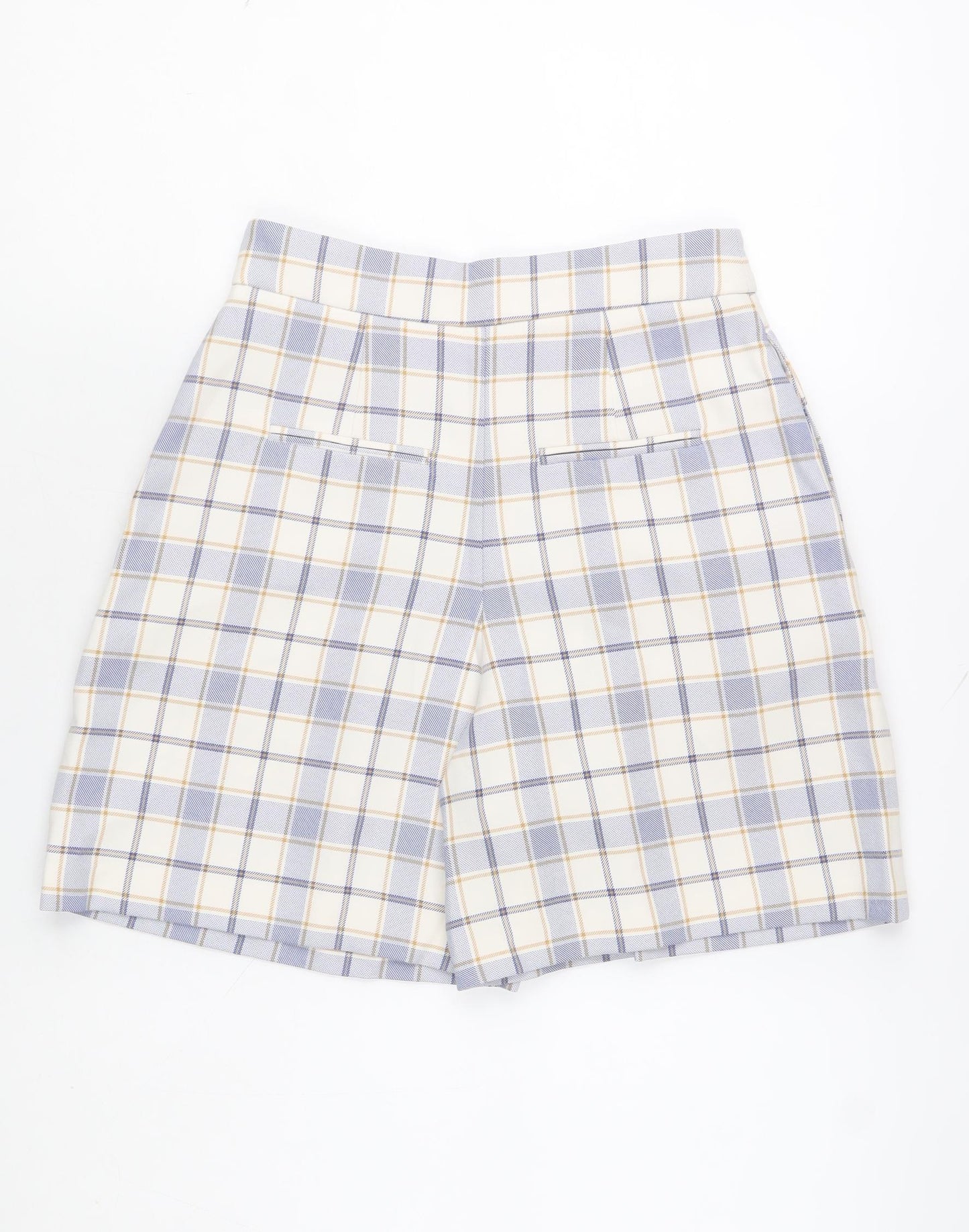 ASOS Women’s Multicoloured Check Chino Shorts Size 6 High Waist