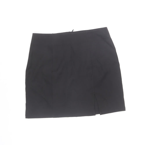 Saint Genies Womens Black Size 6 High Rise Stretch Pencil Skirt