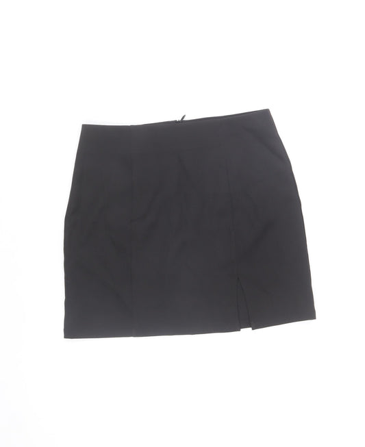 Saint Genies Womens Black Size 6 High Rise Stretch Pencil Skirt