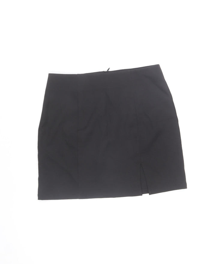 Saint Genies Womens Black Size 6 High Rise Stretch Pencil Skirt