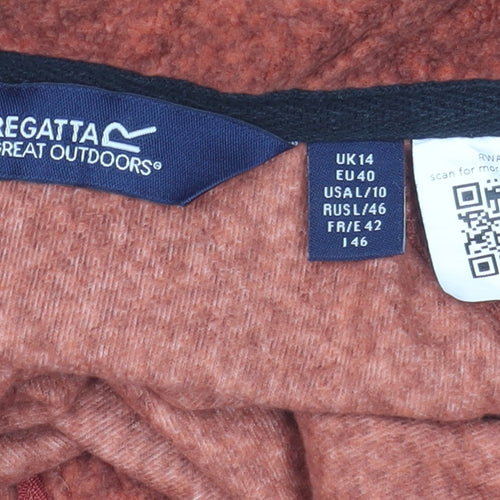 Regatta Womens Brown Fleece Full Zip Outdoor Jacket UK14