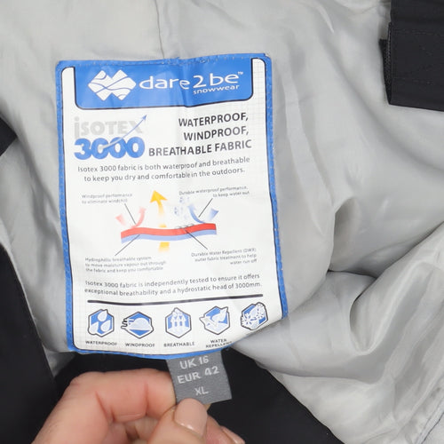 Dare 2 Be Men’s Black XL Snow Pants Waterproof Breathable Ski Trousers