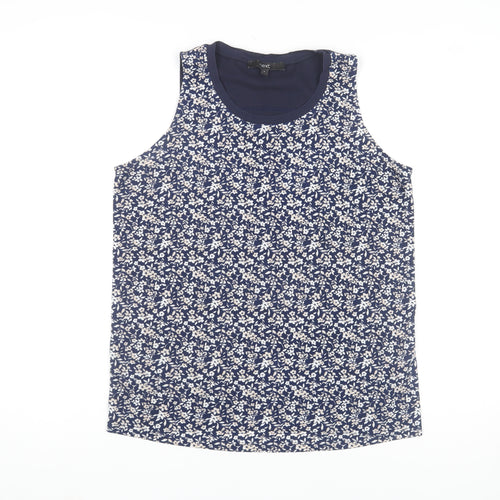 Next Women’s Blue Floral Sleeveless Tank Top Size 8