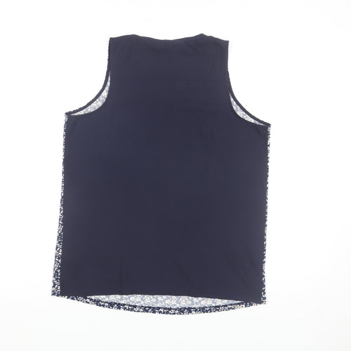 Next Women’s Blue Floral Sleeveless Tank Top Size 8