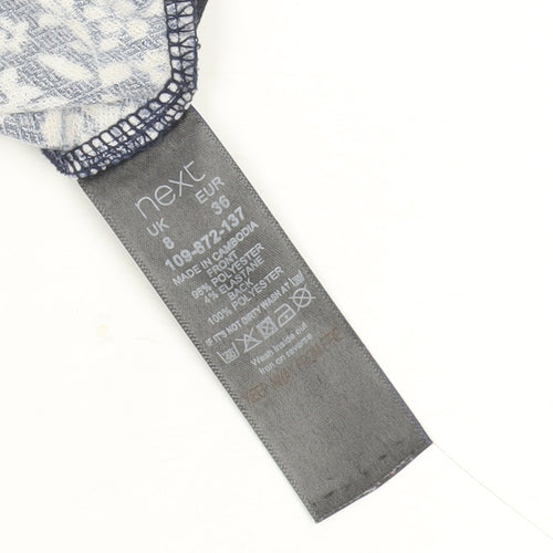 Next Women’s Blue Floral Sleeveless Tank Top Size 8