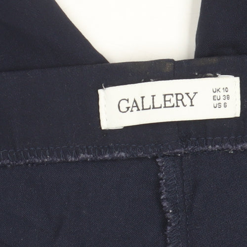 Gallery Women’s Blue Slim Fit Stretch Trousers UK 10