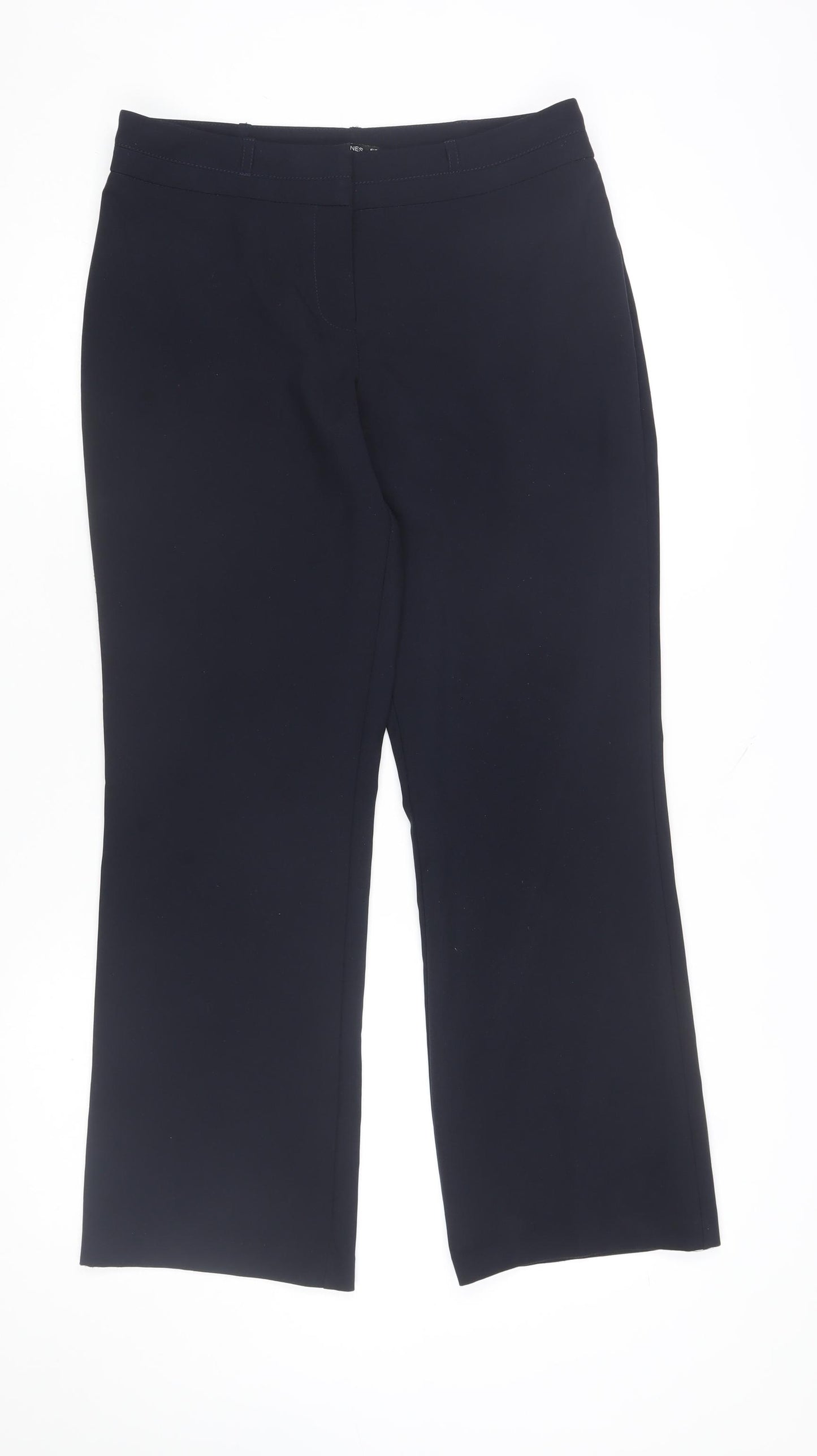 Dunnes Womens Black Size 10 Straight Leg Dress Pants