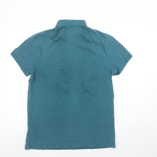 Hugo Boss Men's Blue Slim Fit Cotton Polo Shirt M