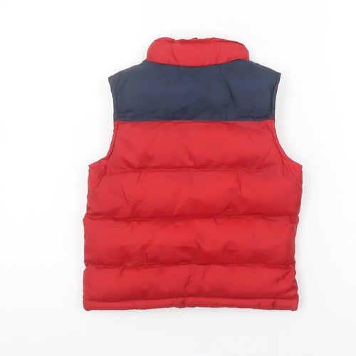 Disney Girls Red Mickey Mouse Padded Puffer Vest 4 Years