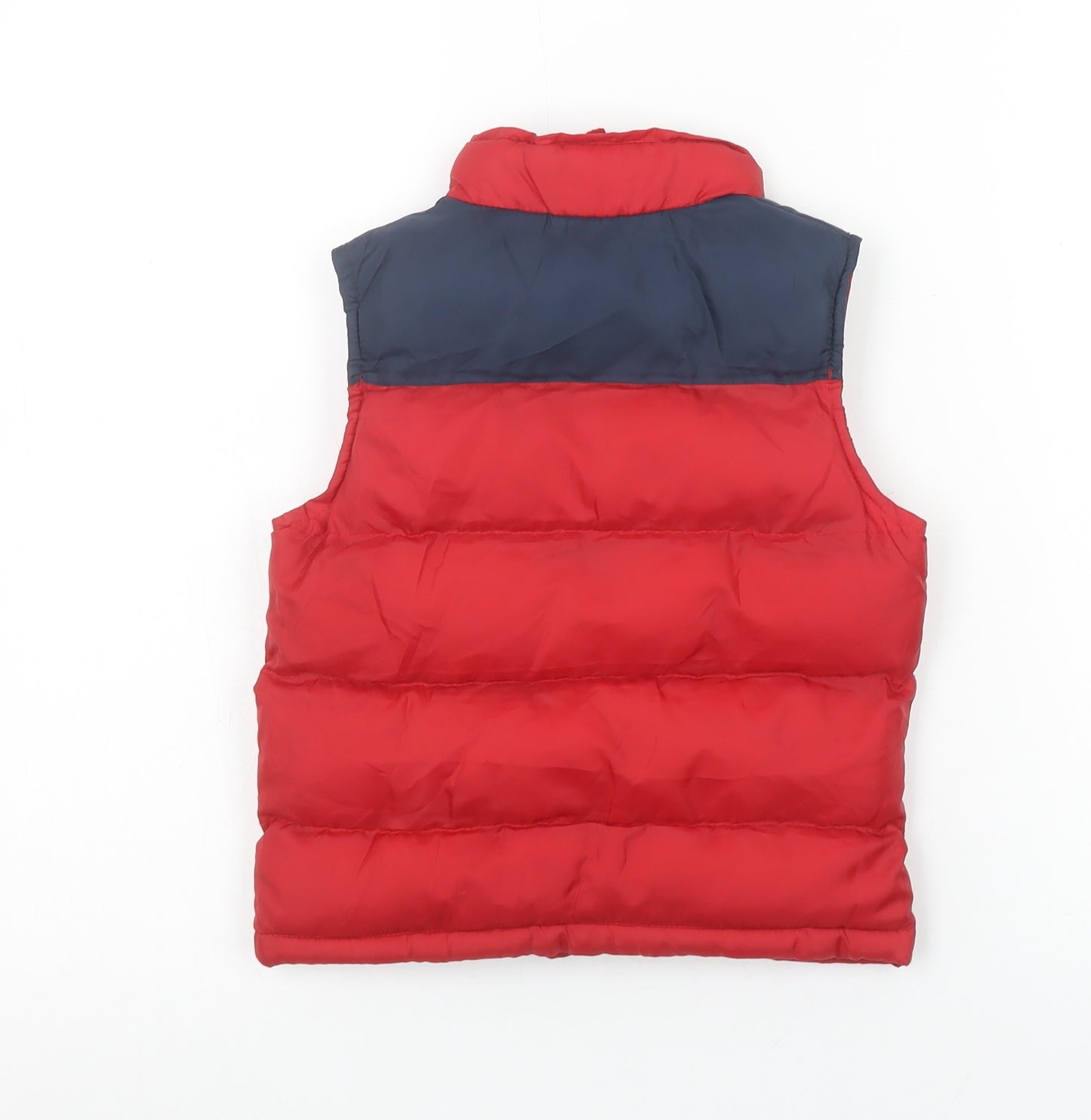 Disney Girls Red Mickey Mouse Padded Puffer Vest 4 Years