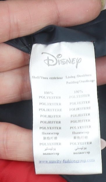 Disney Girls Red Mickey Mouse Padded Puffer Vest 4 Years