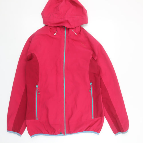 Regatta Womens Pink Waterproof Hooded Rain Jacket Size 10