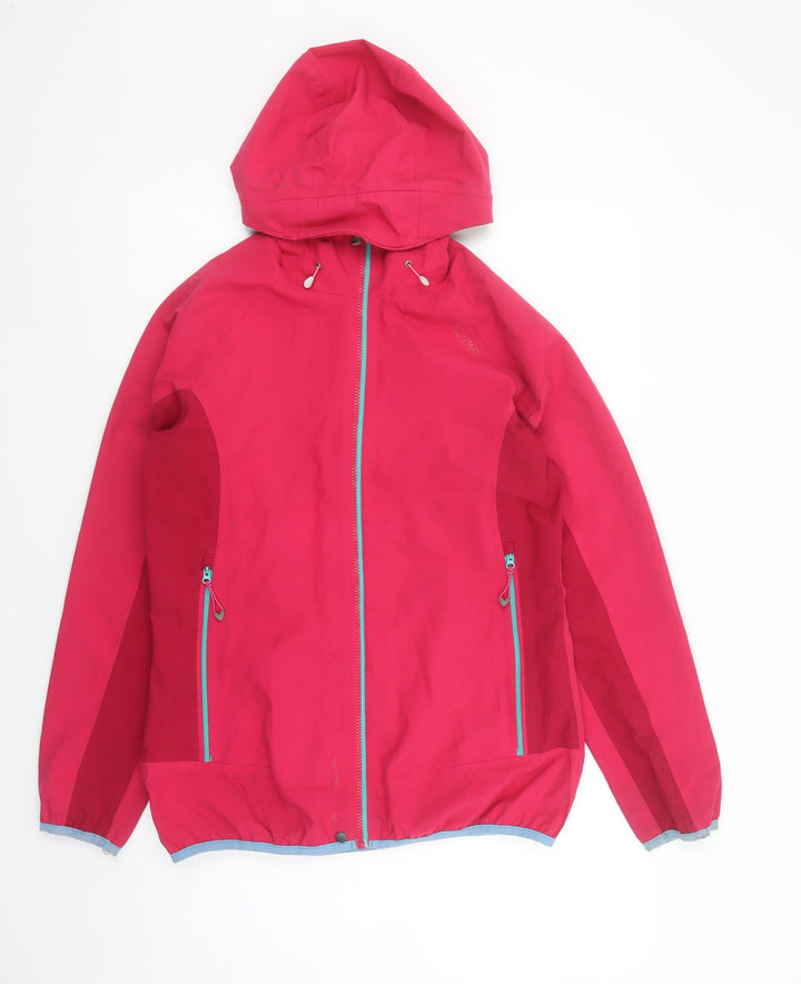 Regatta Womens Pink Waterproof Hooded Rain Jacket Size 10
