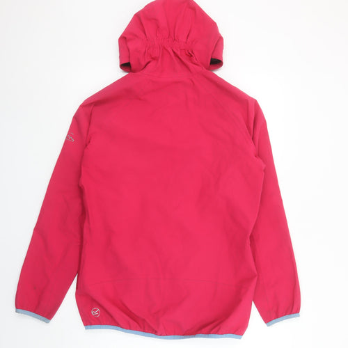 Regatta Womens Pink Waterproof Hooded Rain Jacket Size 10