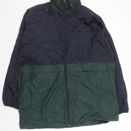 New Territories Men's Green XL Windbreaker Jacket Lightweight Outdoor Style
