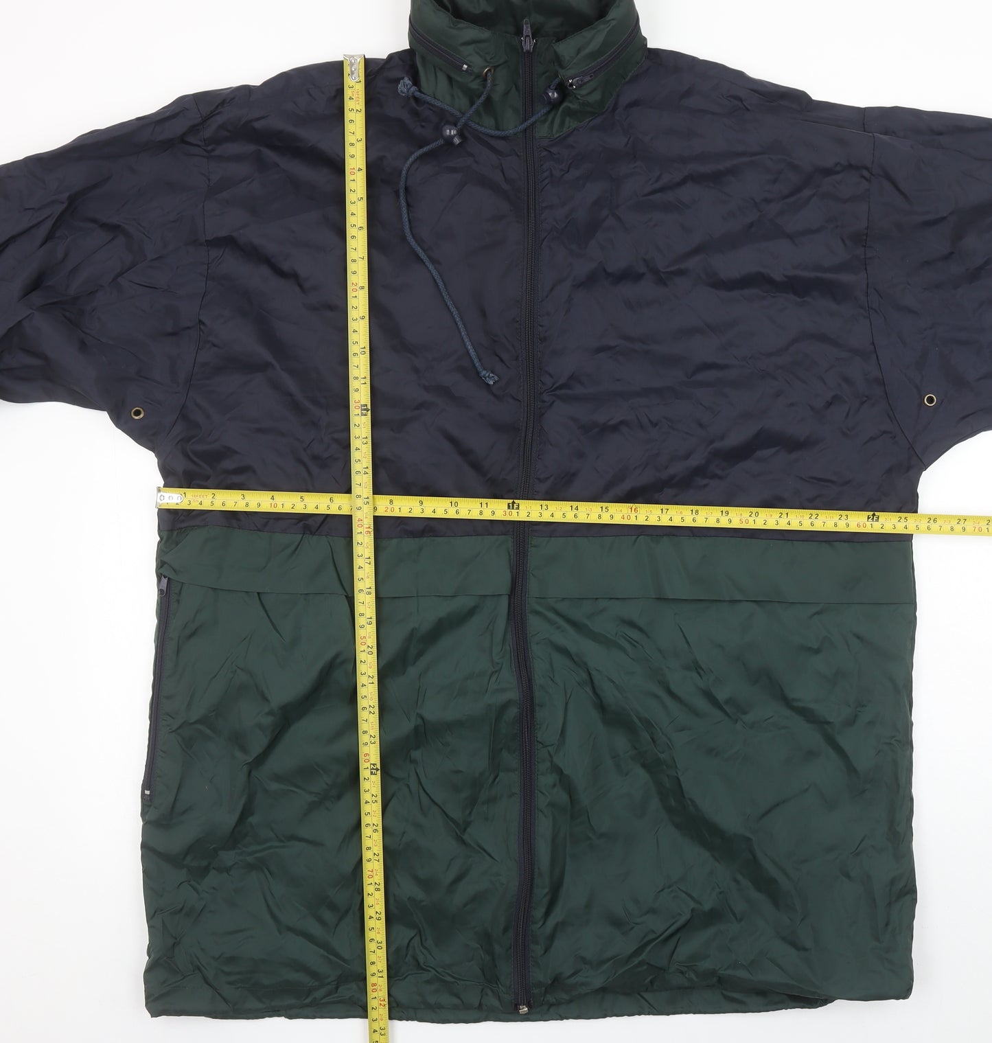 New Territories Men's Green XL Windbreaker Jacket Lightweight Outdoor Style