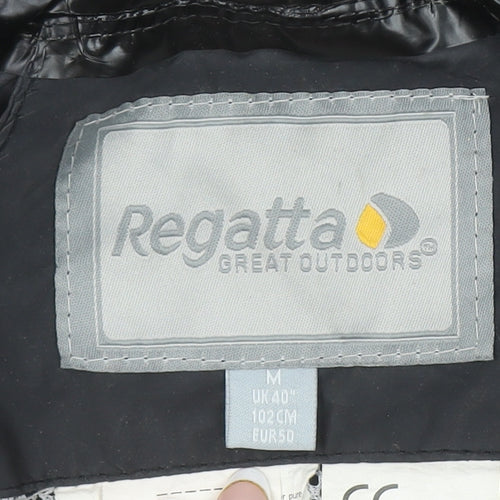 Regatta Men’s Black Waterproof Hooded Rain Jacket M UK 40” Outdoor