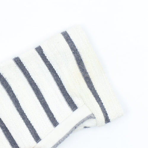 Marks and Spencer Women’s White Striped Long Sleeve Cotton Top Size 16