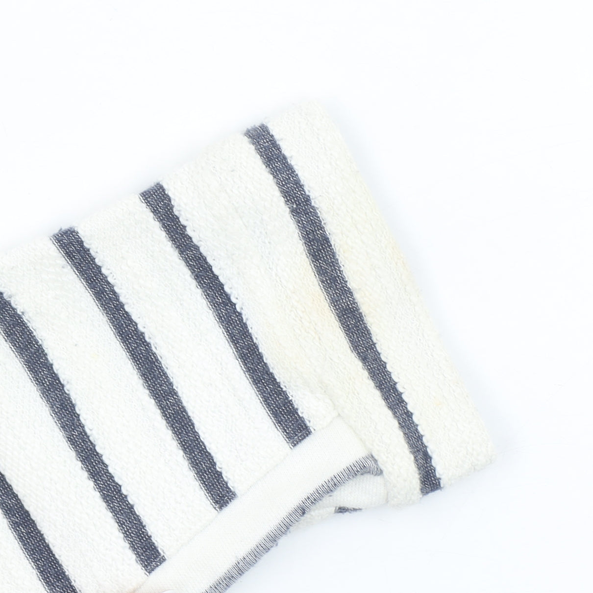 Marks and Spencer Women’s White Striped Long Sleeve Cotton Top Size 16