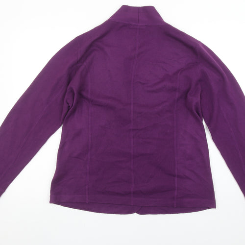 Damart Womens Purple Acrylic Knit Cardigan Size 14/16