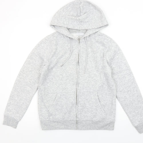 Papaya Women’s Grey Full Zip Hoodie Small Polyester Blend