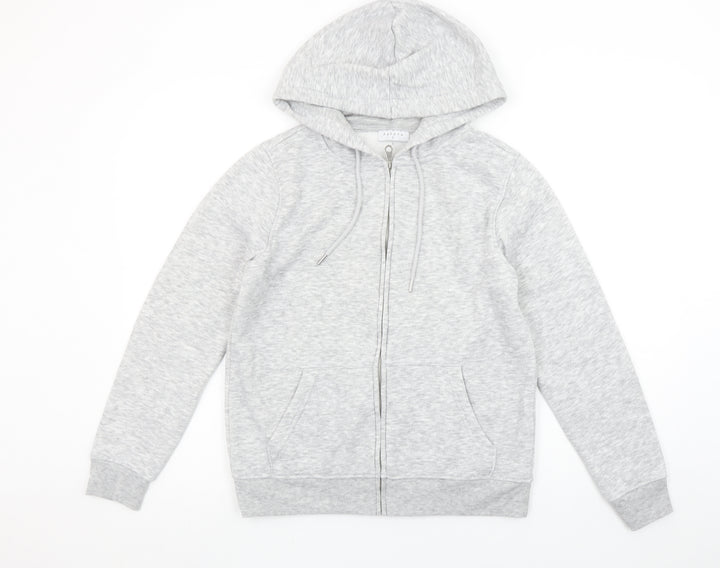 Papaya Women’s Grey Full Zip Hoodie Small Polyester Blend