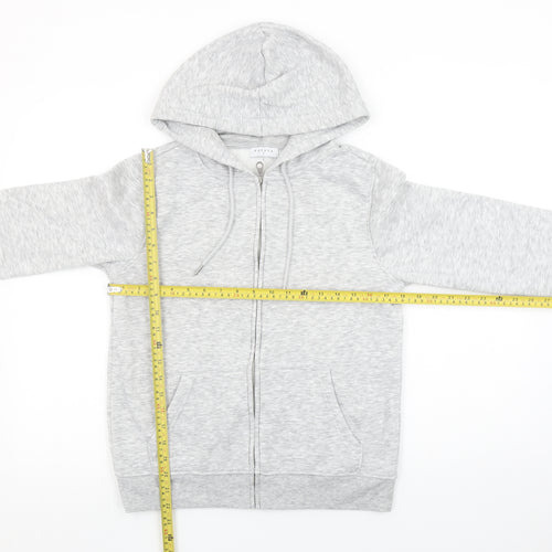 Papaya Women’s Grey Full Zip Hoodie Small Polyester Blend