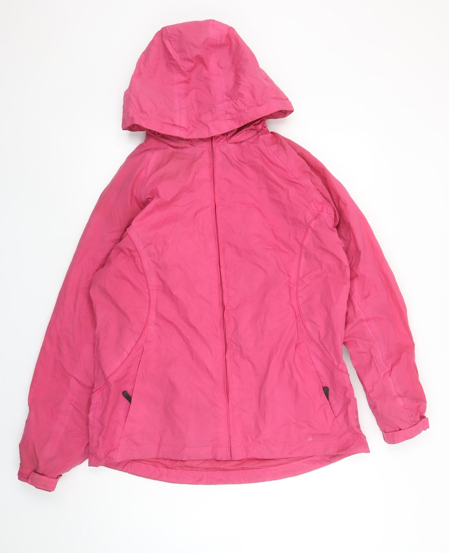 Peter Storm Womens Pink Size 12 Hooded Lightweight Rain Jacket