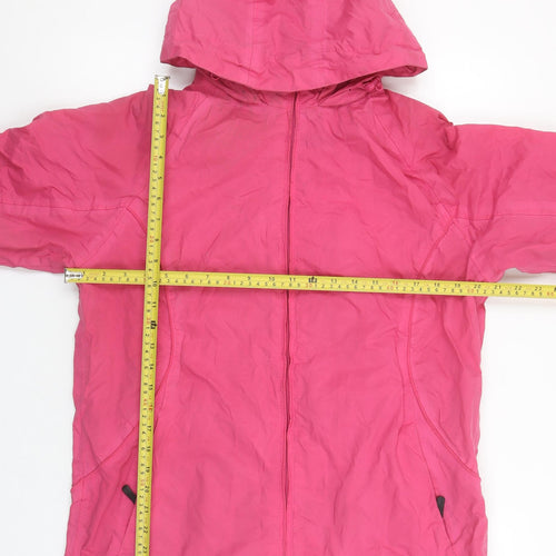 Peter Storm Womens Pink Size 12 Hooded Lightweight Rain Jacket