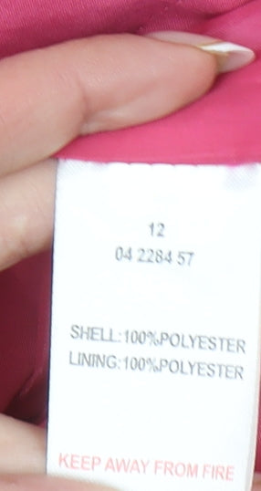 Peter Storm Womens Pink Size 12 Hooded Lightweight Rain Jacket