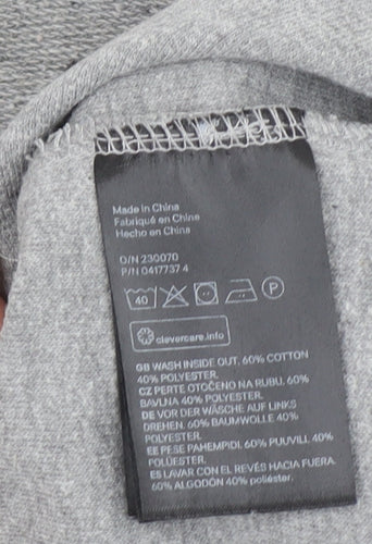 H&M L.O.G.G. Men's Grey Crew Neck Long Sleeve Sweatshirt Size M